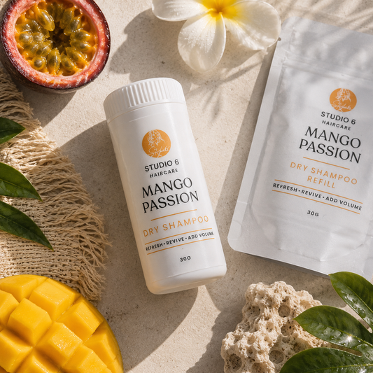 Mango Passion Dry Shampoo Bundle – 30g Shaker + 30g Refill (60g Total)
