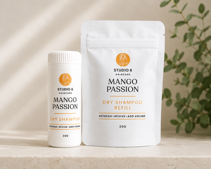 Mango Passion Dry Shampoo Bundle – 30g Shaker + 30g Refill (60g Total)